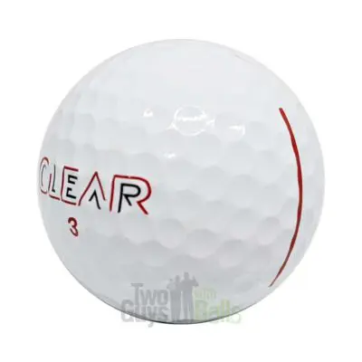 clear golf balls used