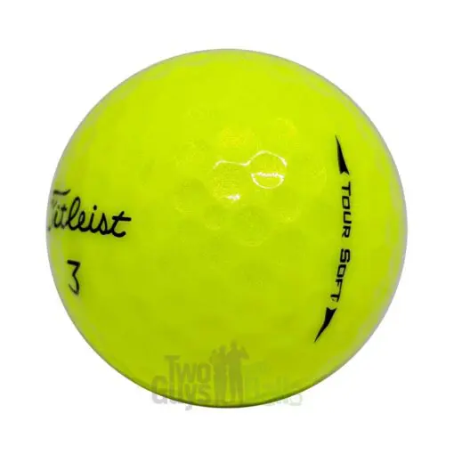 titleist tour soft yellow used golf balls