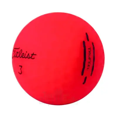 titleist trufeel matte red used golf balls