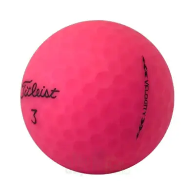 titleist velocity matte pink used golf balls