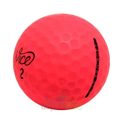vice pro soft red used golf balls