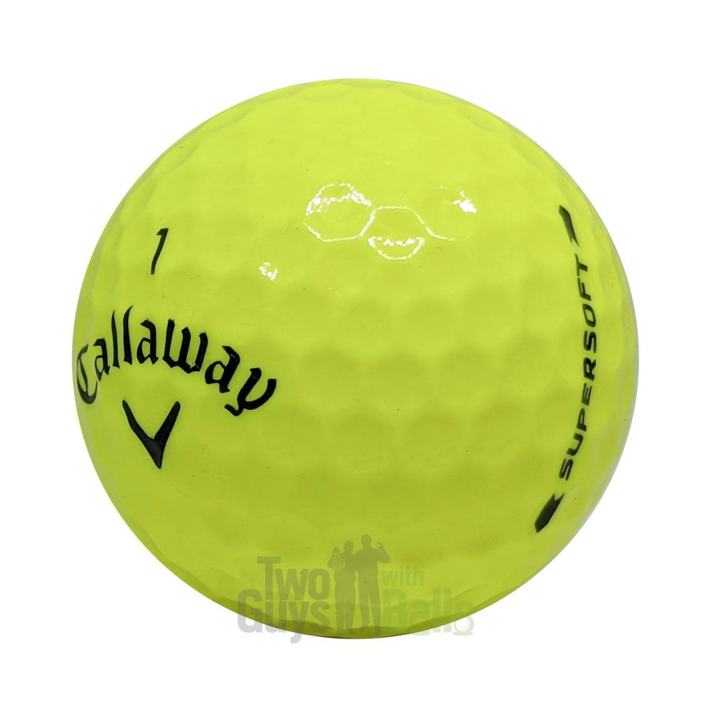 Used Callaway Supersoft Yellow Golf Balls | Two Guys with Balls