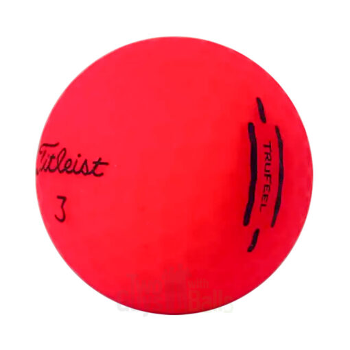 titleist trufeel matte red used golf balls