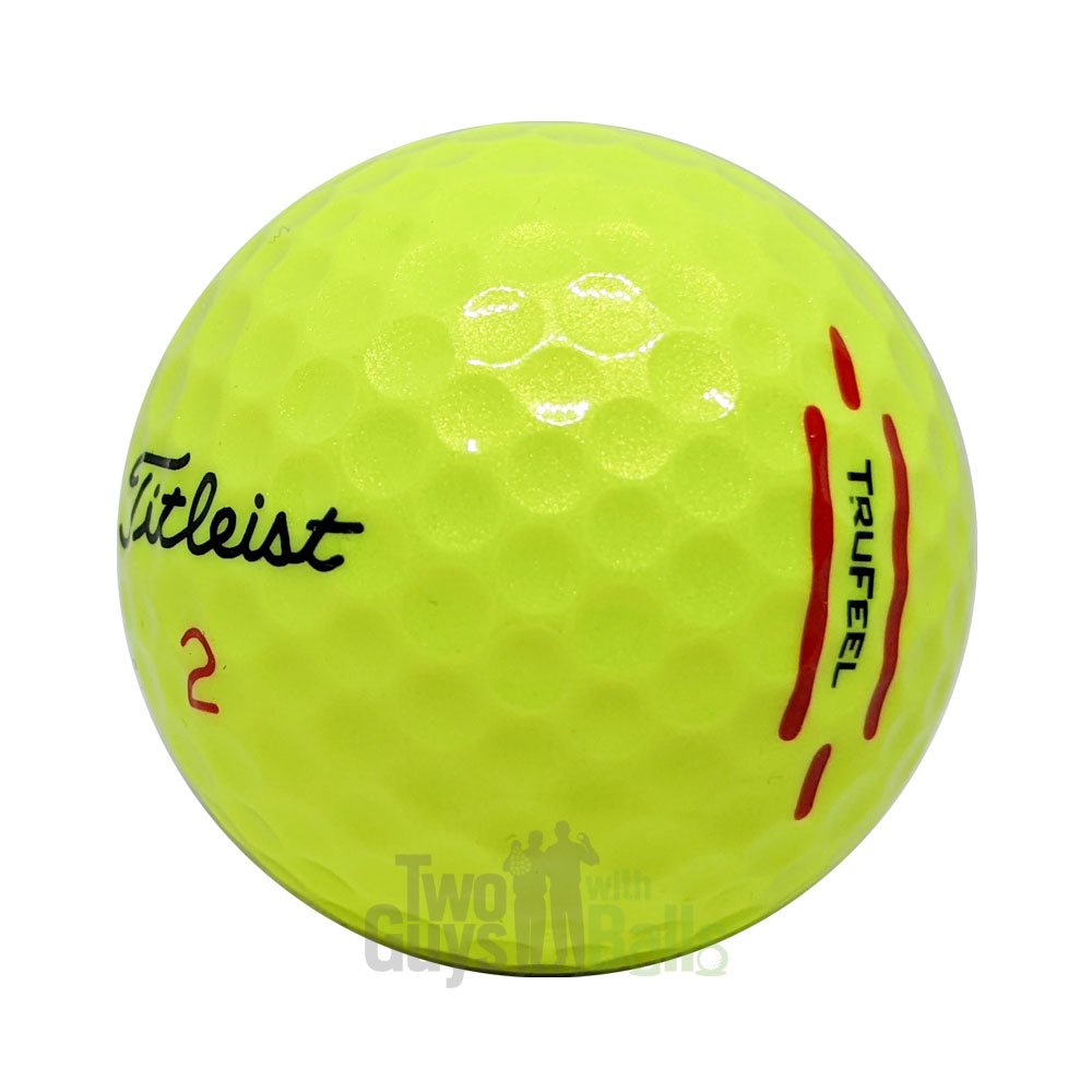 Used Titleist TruFeel Yellow Golf Balls | Two Guys with Balls
